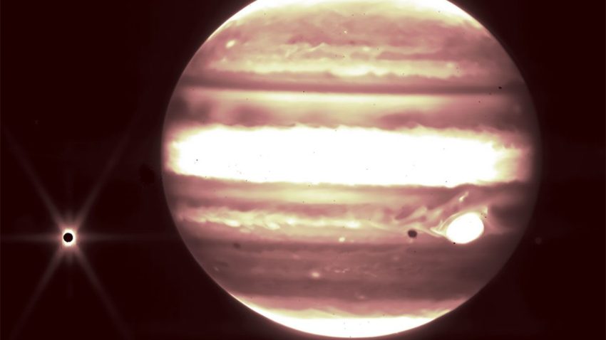 James Webb, Jüpiter ve uyduları aynı karede yakaladı
